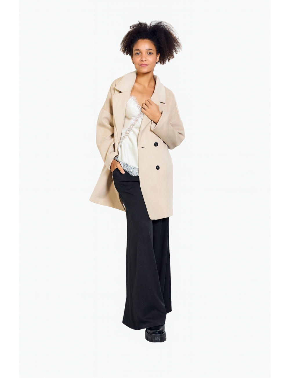Manteau Mi Long femme pas cher avec -50% sur MisterPrice.fr