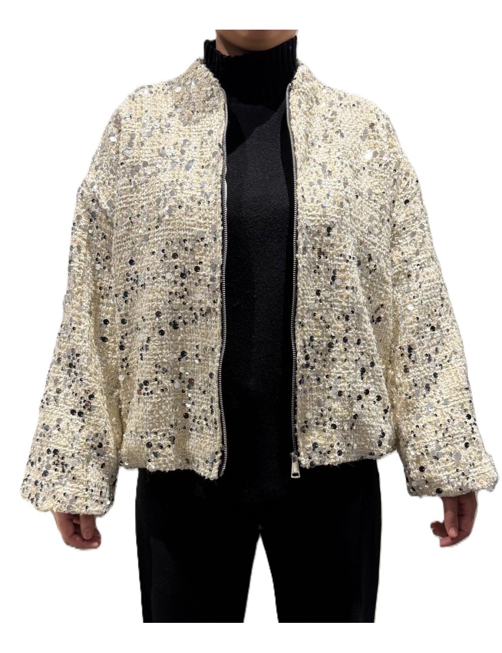 Bomber scintillant femme, veste pas cher pour les fêtes | MisterPrice.fr