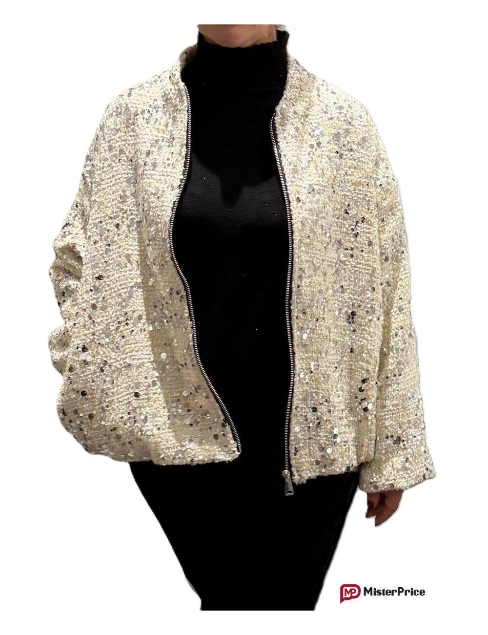 Bomber scintillant femme, veste pas cher pour les fêtes | MisterPrice.fr