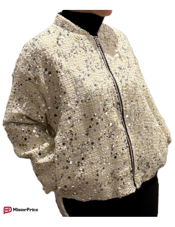 Bomber scintillant femme, veste pas cher pour les fêtes | MisterPrice.fr