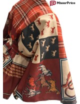 Cape femme imprimée avec ceinture à - 50 % | MisterPrice.fr