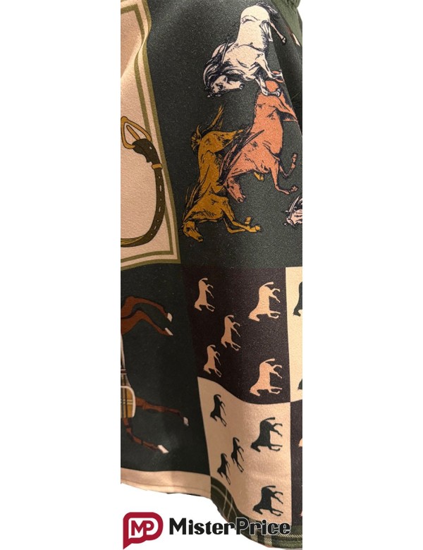 Cape femme imprimée avec ceinture à - 50 % | MisterPrice.fr