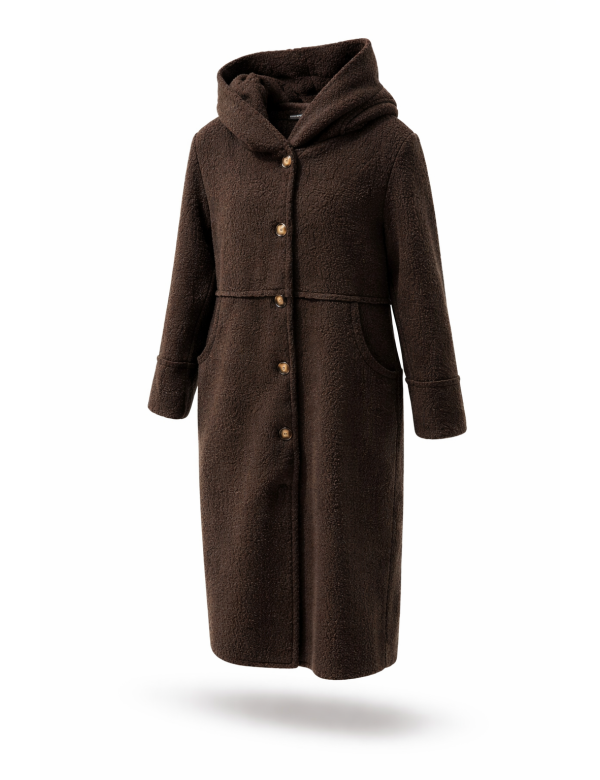 Manteau long à capuche femme à Prix Imbattable -50% | MisterPrice.fr