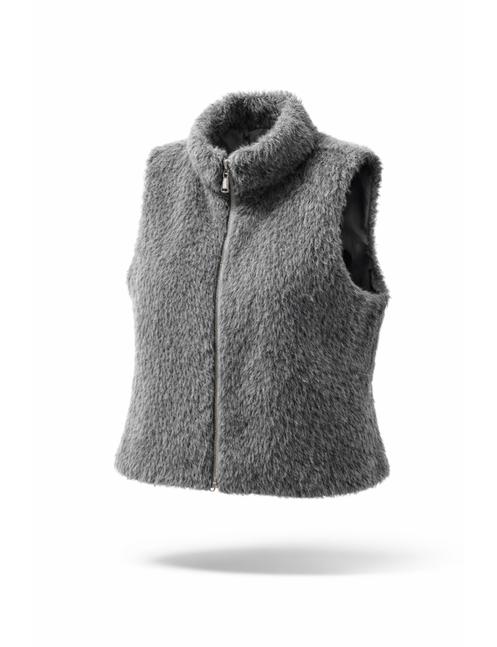 Gilet sans manche Effet Fourrure