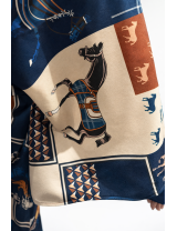 Cape femme imprimée avec ceinture à - 50 % | MisterPrice.fr