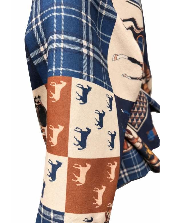 Cape femme imprimée avec ceinture à - 50 % | MisterPrice.fr