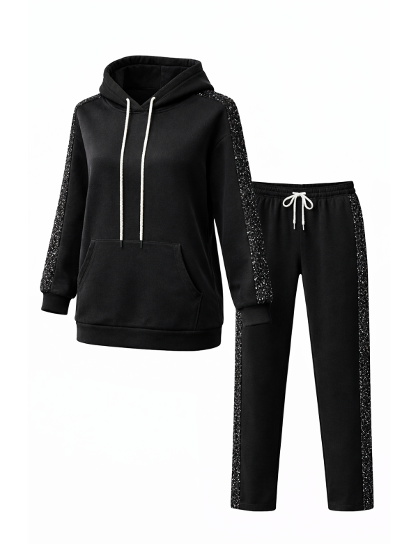 Ensemble sweat à capuche et pantalon à Paillette | MisterPrice.fr