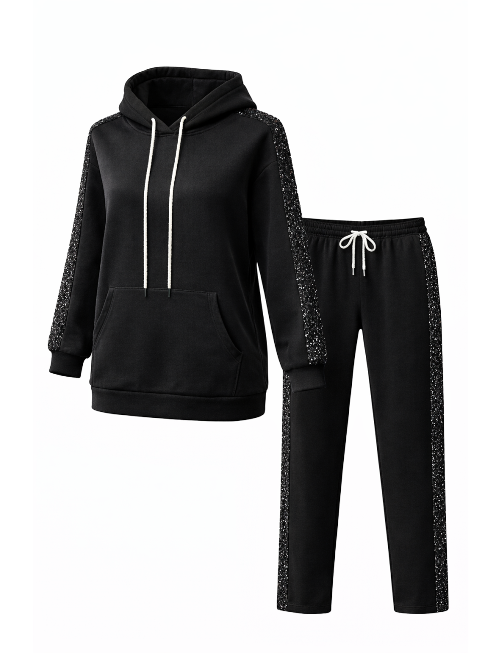 Ensemble sweat à capuche et pantalon à Paillette | MisterPrice.fr